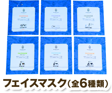 フェイスマスク（全6種類）